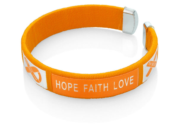 Kidney Cancer Hope Faith Love Bangle Bracelet