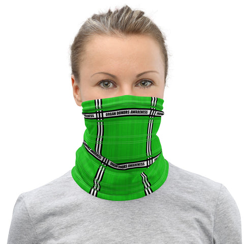 Organ Donors Awareness Tartan Pattern Face Mask / Neck Gaiter - The Awareness Store