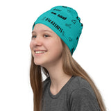 PCOS Awareness Love and Be Kind Word Pattern Face Mask / Neck Gaiter
