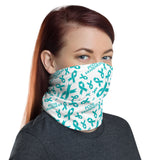 PCOS Awareness Ribbon Pattern Face Mask / Neck Gaiter