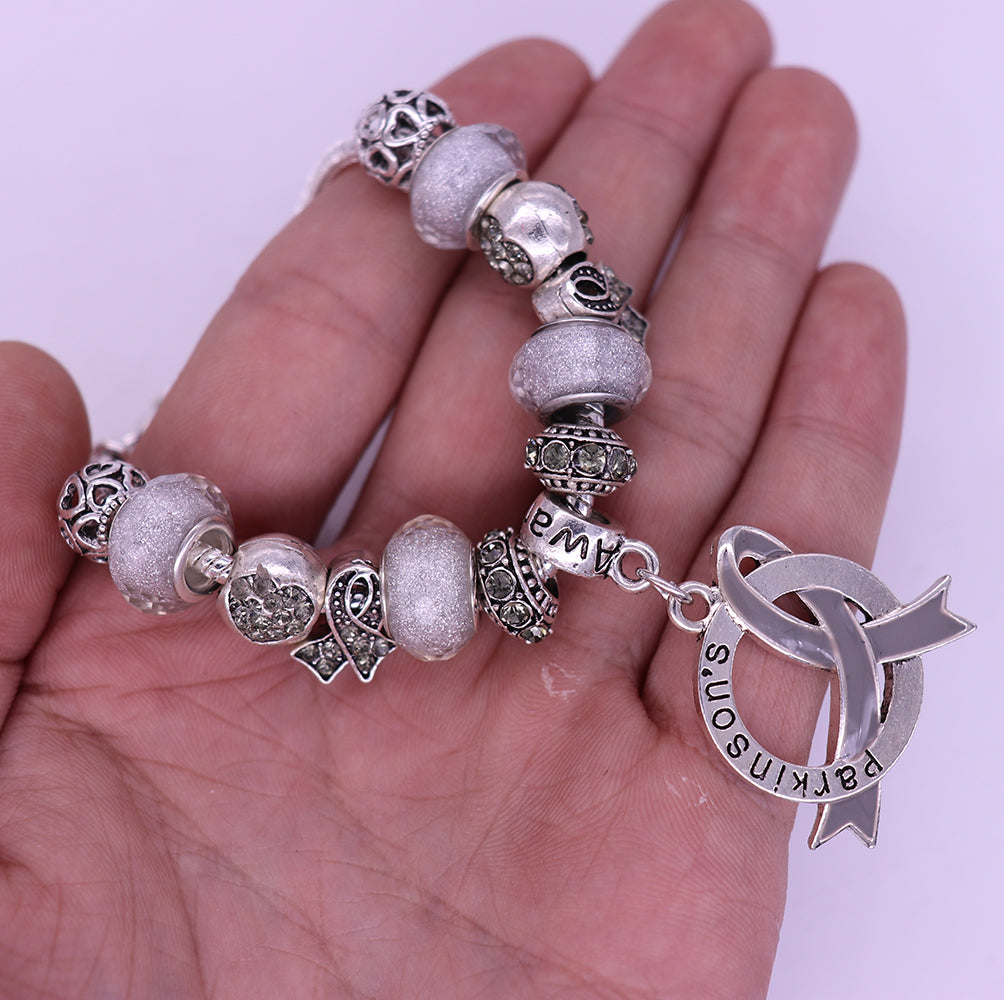 Parkinsons Awareness Luxury Charm Bracelet