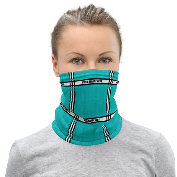 PTSD Awareness Tartan Pattern Face Mask / Neck Gaiter
