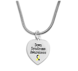 Down Syndrome Awareness Heart Necklace