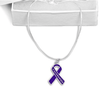 Fibromyalgia Ribbon Necklace