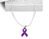 Alzheimer's Ribbon Necklace