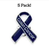 5 Pack Colon Cancer Awareness Pins