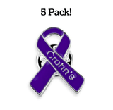 5 Pack Crohn's Awareness Pins