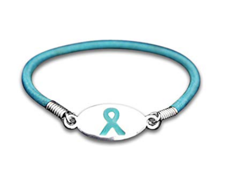 Ovarian Cancer Awareness Stretch bracelet