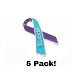 5 Pack Suicide Awareness Pins