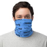 Stomach Cancer Awareness Love and Be Kind Word Pattern Face Mask / Neck Gaiter