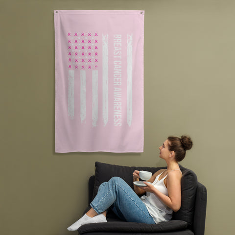 Breast Cancer Awareness Flag - The Awareness Store