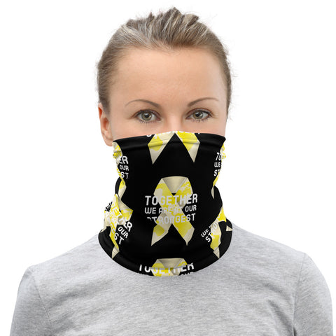 Childhood Cancer Awareness Together We Are at Our Strongest Face Mask / Neck Gaiter