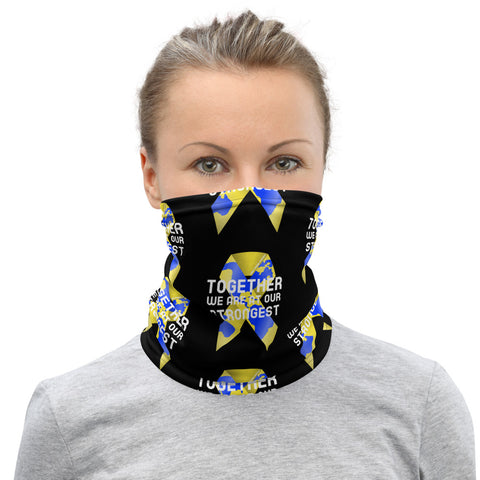 Down Syndrome Awareness Together We Are at Our Strongest Face Mask / Neck Gaiter - The Awareness Store
