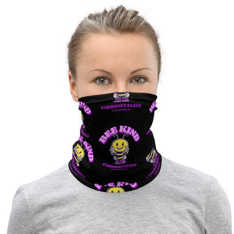 Fibromyalgia Awareness Bee Kind Face Mask / Neck Gaiter - The Awareness Store