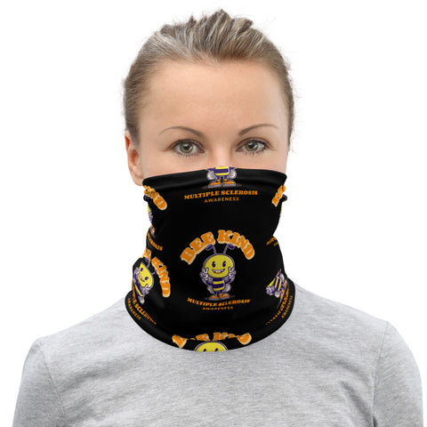Multiple Sclerosis Awareness Bee Kind Face Mask / Neck Gaiter - The Awareness Store