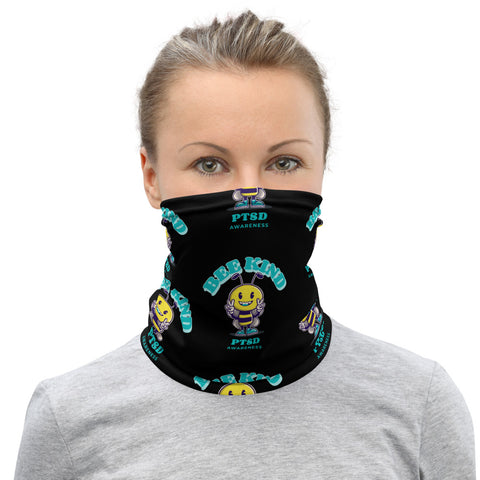 PTSD Awareness Bee Kind Face Mask / Neck Gaiter