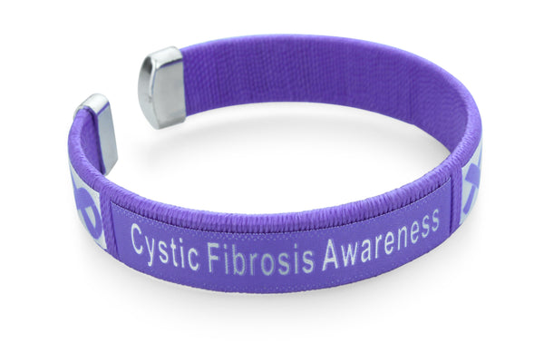 Cystic Fibrosis Awareness Bangle Bracelet