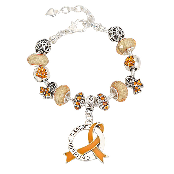 Childhood Cancer Awareness Luxury Charm Bracelet