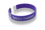 Epilepsy Awareness Bangle Bracelet