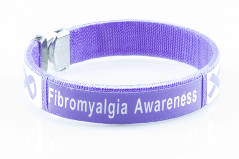 Fibromyalgia Awareness Bangle Bracelet