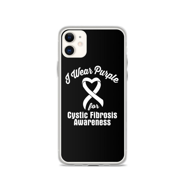 Cystic Fibrosis Awareness I Wear Purple iPhone Case - The Awareness Store