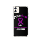 Domestic Violence Awareness I Wear Purple iPhone Case