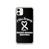 Multiple Myeloma Awareness I Wear Burgundy iPhone Case - The Awareness Store