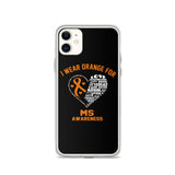 Multiple Sclerosis Awareness I Wear Orange iPhone Case - The Awareness Store