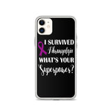 Fibromyalgia Awareness I Survived, What's Your Superpower? iPhone Case