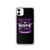 Crohn's Awareness Believe & Hope for a Cure iPhone Case