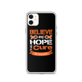 Multiple Sclerosis Awareness Believe & Hope for a Cure iPhone Case