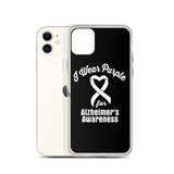 Alzheimer's Awareness I Wear Purple iPhone Case - The Awareness Store