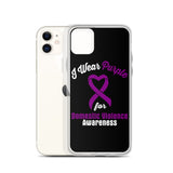 Domestic Violence Awareness I Wear Purple iPhone Case