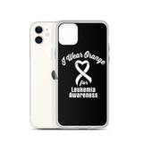 Leukemia Awareness I Wear Orange iPhone Case