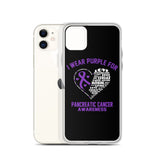 Pancreatic Cancer Awareness I Wear Purple iPhone Case