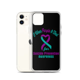 Suicide Awareness I Wear Purple & Teal iPhone Case