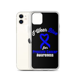 Prostate Cancer Awareness I Wear Blue iPhone Case