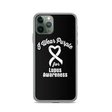 Lupus Awareness I Wear Purple iPhone Case