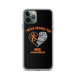 Multiple Sclerosis Awareness I Wear Orange iPhone Case - The Awareness Store
