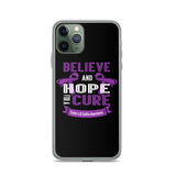 Crohn's Awareness Believe & Hope for a Cure iPhone Case