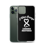 Leukemia Awareness I Wear Orange iPhone Case