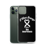 Multiple Sclerosis Awareness I Wear Orange iPhone Case - The Awareness Store