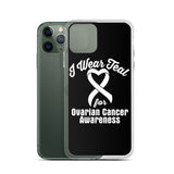 Ovarian Cancer Awareness I Wear Teal iPhone Case - The Awareness Store