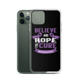 Fibromyalgia Awareness Believe & Hope for a Cure iPhone Case