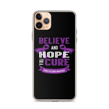 Crohn's Awareness Believe & Hope for a Cure iPhone Case