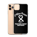 Pancreatic Cancer Awareness I Wear Purple iPhone Case - The Awareness Store