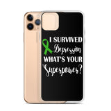 Depression Awareness I Survived, What's Your Superpower? iPhone Case - The Awareness Store