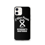 Alzheimer's Awareness I Wear Purple iPhone Case - The Awareness Store