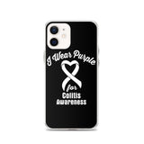 Crohn's Awareness I Wear Purple iPhone Case