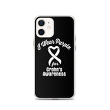 Crohn's Awareness I Wear Purple iPhone Case - The Awareness Store